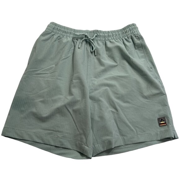 C&C California Swim Shorts in Green - Picture 1 of 3